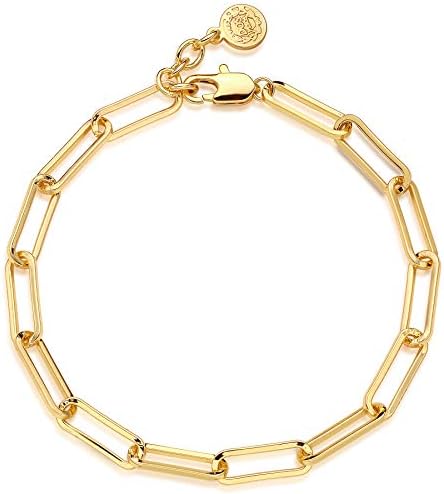 Amazon.com: Personalized Safety Pin Chain Link Bracelet for Women